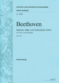 Meeres stille und Gluckliche Fahrt, Op. 112 SATB Vocal Score cover